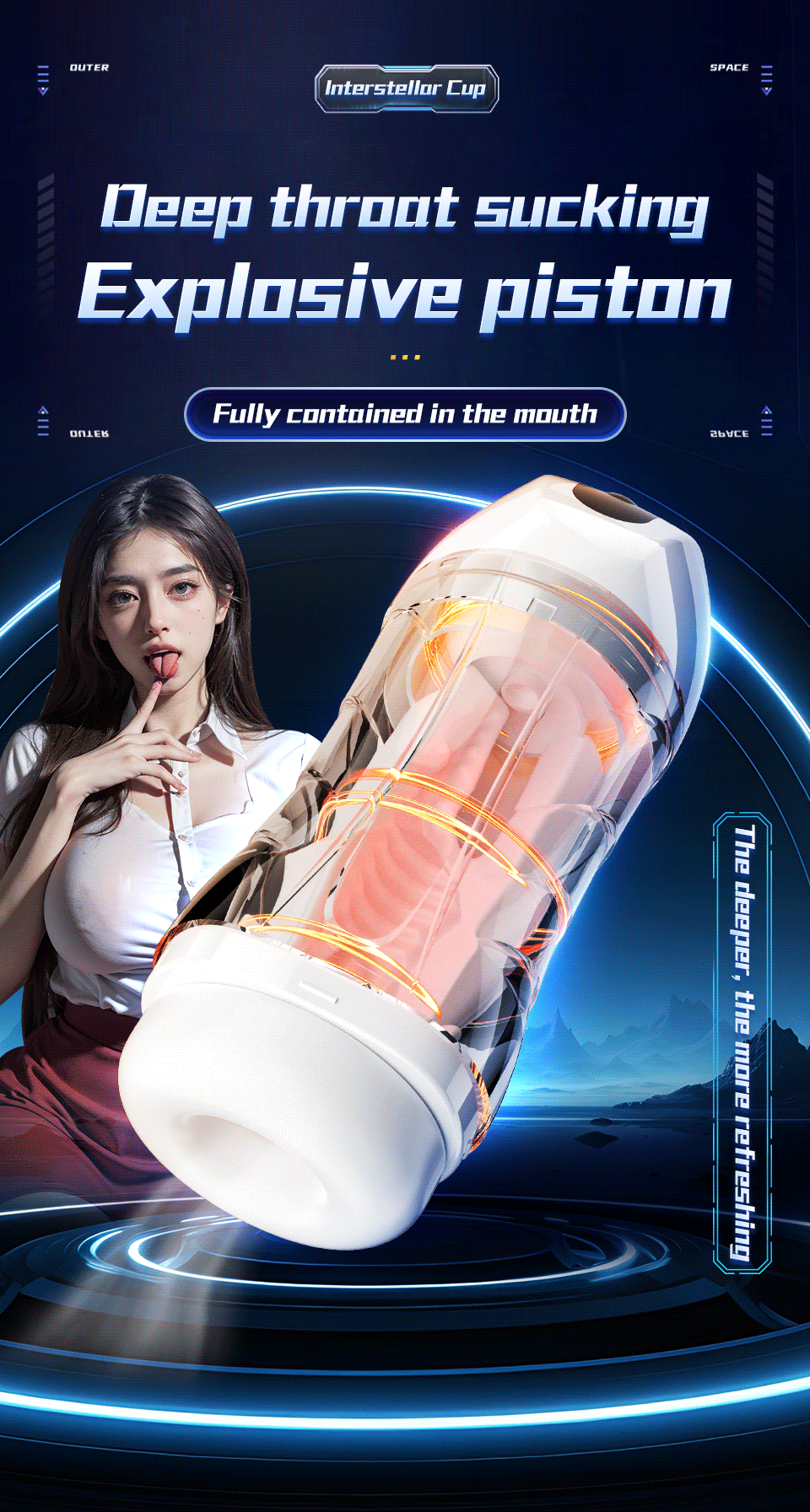 Thrust Master 2.0 – Realistic Suction & Vibrating Cup