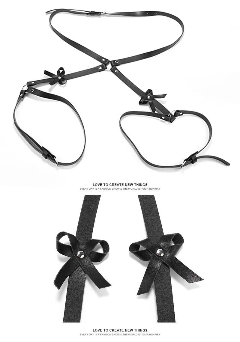 Leather Harness Straps for Women – Adjustable Bondage Lingerie Body Harness