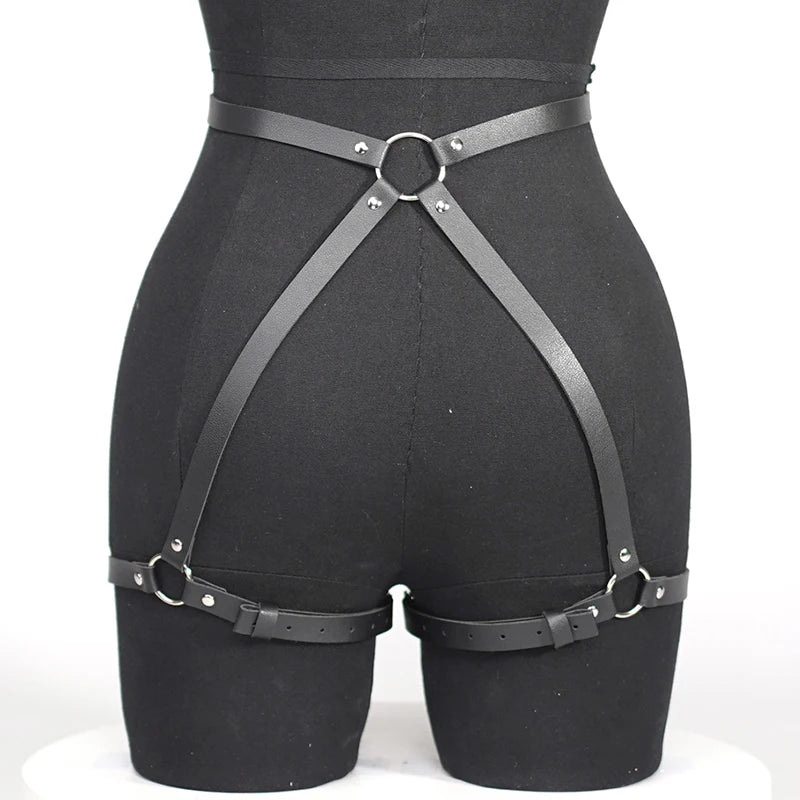 Leather Harness Straps for Women – Adjustable Bondage Lingerie Body Harness