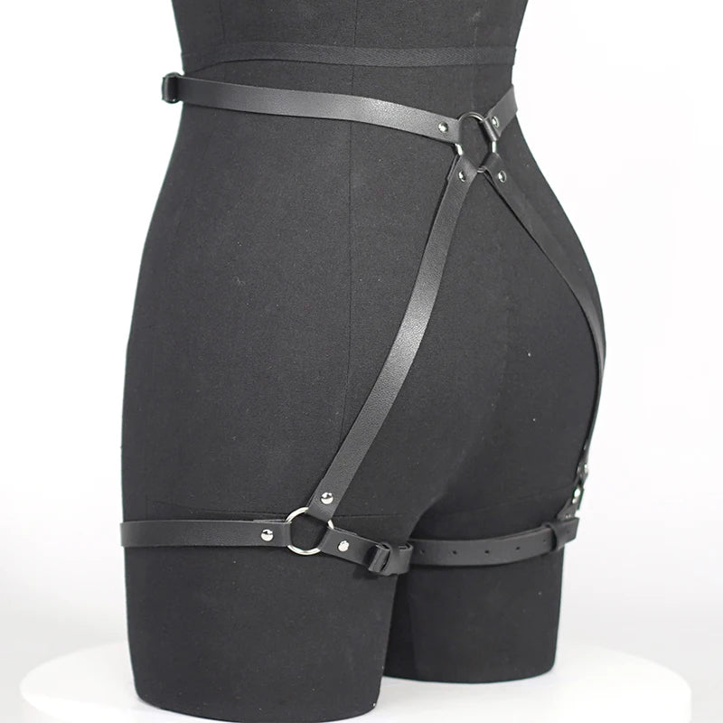 Leather Harness Straps for Women – Adjustable Bondage Lingerie Body Harness
