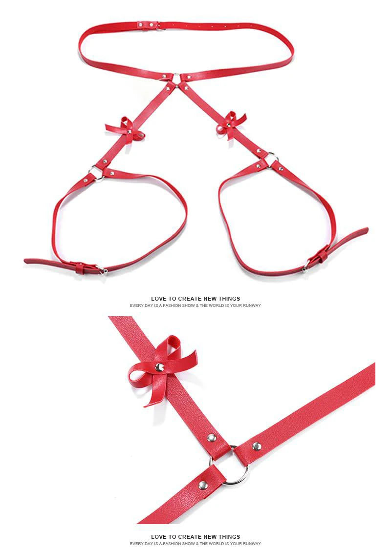 Leather Harness Straps for Women – Adjustable Bondage Lingerie Body Harness