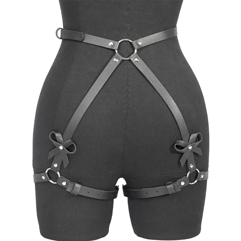 Leather Harness Straps for Women – Adjustable Bondage Lingerie Body Harness