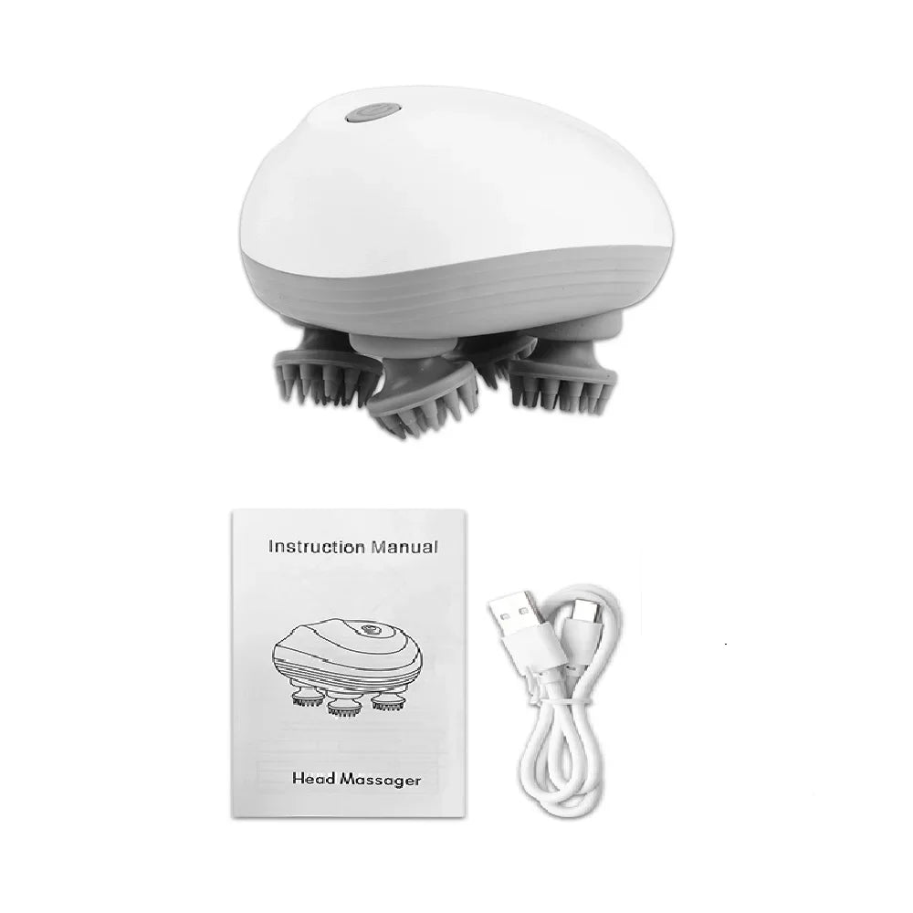Portable Electric Massager Deep Tissue Relief for Head, Neck, Body & Scalp