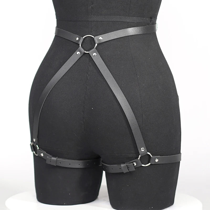 Leather Harness Straps for Women – Adjustable Bondage Lingerie Body Harness