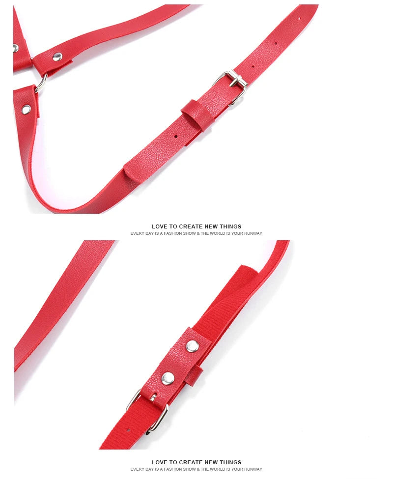 Leather Harness Straps for Women – Adjustable Bondage Lingerie Body Harness
