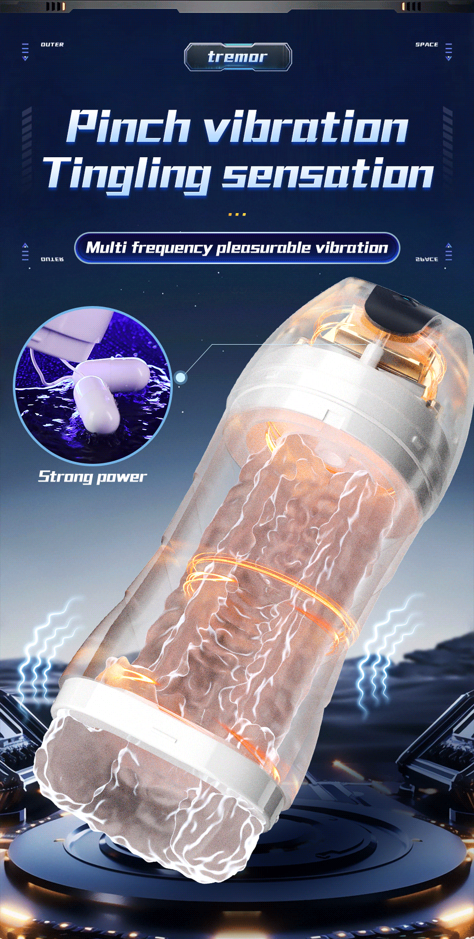 Thrust Master 2.0 – Realistic Suction & Vibrating Cup