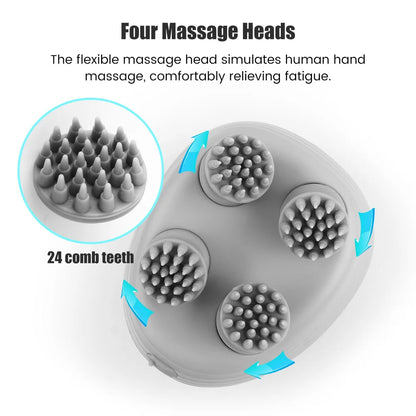 Portable Electric Massager Deep Tissue Relief for Head, Neck, Body & Scalp