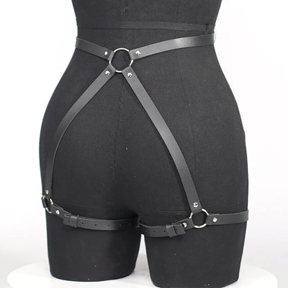 Leather Harness Straps for Women – Adjustable Bondage Lingerie Body Harness