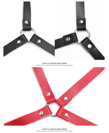 Leather Harness Straps for Women – Adjustable Bondage Lingerie Body Harness